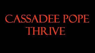 Cassadee Pope  Thrive KaraokeInstrumental [upl. by Mode]