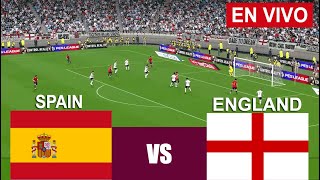 LIVE  Spain vs England  THE FINAL  UEFA EURO 2024 I LIVE STREAMING I video game simulation [upl. by Nye]