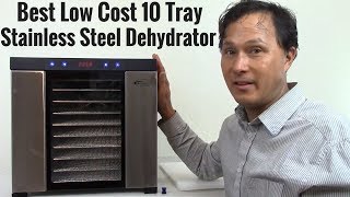 Best Low Cost 10 Tray Stainless Steel Dehydrator Review [upl. by Jude175]