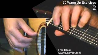 WARM UP Fingerstyle Exercise 2  Guitar Lesson  TAB by GuitarNick [upl. by Accever13]