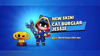 Finally Brawl stars World finals cat burglar jessi skin [upl. by Thanasi648]