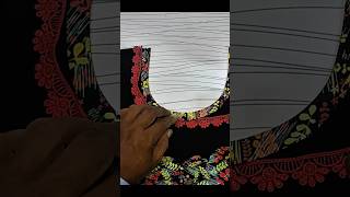 Double Layer Neck Design with Lacefashion shortvideo gstailor [upl. by Cullen]