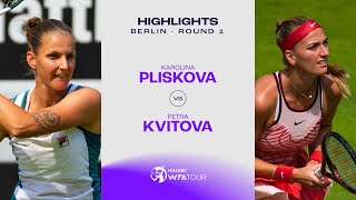 Karolina Pliskova vs Petra Kvitova  2023 Berlin Round 1  WTA Match Highlights [upl. by Mylander]