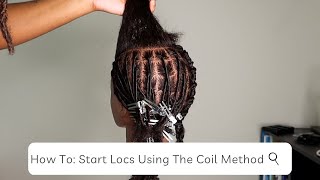 How To Loc Your Own Hair  Coil Method  ft Twist vs Coil Comparison  Starter Locs Tutorial [upl. by Tower892]