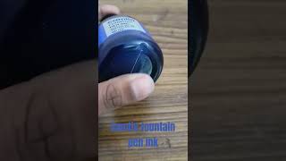 Camlin fountain pen ink royal blue pen stationery shorts [upl. by Ppilihp]