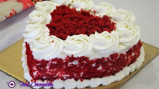 Eggless Red Velvet Cake  Easy Cake Recipe for Beginners  Start To Finish  Food Connection [upl. by Enelehcim]