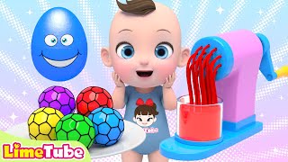 Surprise egg Color balls  Skip to My lo LimeAndToys  детские песни Nursery Rhymes  Kids Songs [upl. by Enelahs]