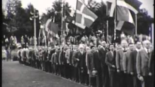 Indmarch  DGI landsstævne 1954 i Odense [upl. by Akerley]