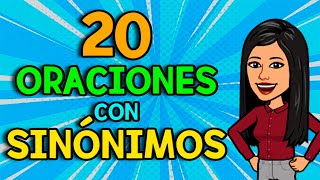 20 ORACIONES con SINÓNIMOS [upl. by Eisle643]