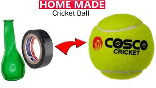 How to make a cricket ball at home  cricket ball Ghar par kaise banaye  diy Homemade cricket ball [upl. by Dranyar]