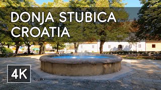 Walking Tour Donja Stubica Croatia  4K UHD [upl. by O'Gowan]