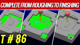 From roughing to finish – Powermill Tutorial – Powermill programming – Powermill 2024 [upl. by Oniger]