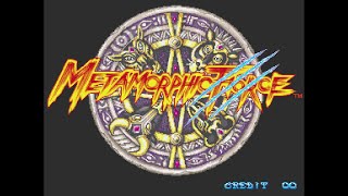 Metamorphic Force メタモルフィックフォース Arcade  Konami 1993 Ban 蛮 Playthrough 60Fps [upl. by Selyn]