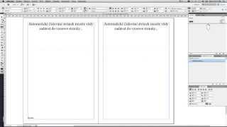 Jak vytvořit automatické číslování stránek – Indesign CZ tutorial [upl. by Valerian]