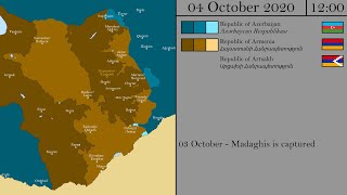 2020 NagornoKarabakh War amp Aftermath Every 6 HoursDay [upl. by Maclay]