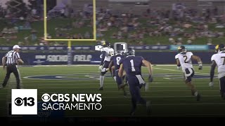 UC Davis head coach Tim Plough get first win as Aggies head coach [upl. by Wayland]