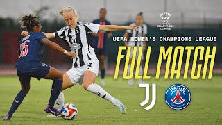 FULL MATCH  Juventus Women  PSG Féminines  UWCL Round 2  First Leg [upl. by Yemane]