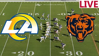 🔴 LIVE NFL🔴Los Angeles Rams VS Chicago Bears NFL Today NFL SEASON Madden NFL Gameplay [upl. by Yanal]