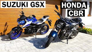 Suzuki GSXS125 Vs Honda CB125R Test PLENG [upl. by Mcarthur]