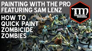 Painting With the Pro How to Quick Paint Zombicide Zombies [upl. by Anait]