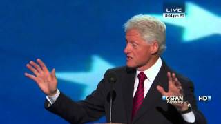 Bill Clinton speaks at the 2012 DNC CSPAN  Full Speech [upl. by Ahseki]