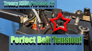 Tronxy x5Sa PRO  How to get tighter belts and reduce ringing [upl. by Brown984]