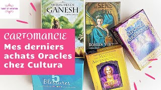 Ma Collection de Tarots et Oracles  Mes Derniers Achats Cultura Cartes Oracles Divinatoires [upl. by Fregger38]