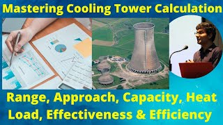 Cooling Tower Calculations In Hindi  Cooling Tower Range And Approach  Efficiency Calculation [upl. by Lada671]