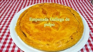 Cómo hacer empanada Gallega de pulpo receta [upl. by Almire]