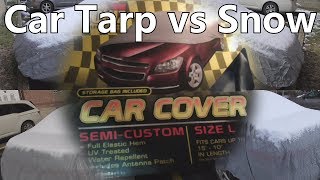 Car Tarp vs Snow [upl. by Kinom]