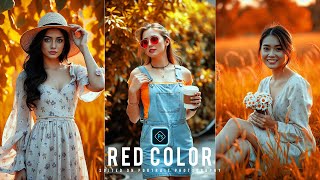 Red Color Tone Effect in Adobe Photoshop Tutorial [upl. by Mcintyre202]