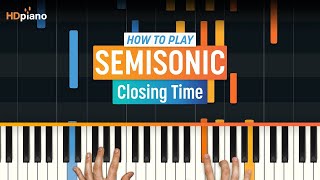 Piano Tutorial for quotClosing Timequot by Semisonic  HDpiano Part 1 [upl. by Maghutte]