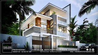 J RESIDENCE  170 SQM HOUSE DESIGN  150 SQM LOT  Tier One Architects [upl. by Hillyer363]