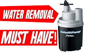 Flooded Basement Water Removal and Clean up Easy Pump [upl. by Odracir]