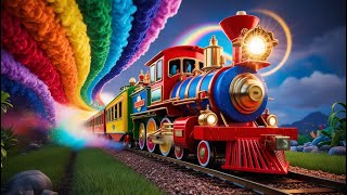 Rainbow Colors Train  Color Train Song For Kids  Edle Doodles [upl. by Llerrah]