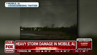 NWS Confirms Tornado Near Clayton Alabama During Severe Storms [upl. by Elohcan]