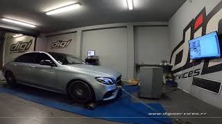 Mercedes E 220D 194cv AUTO Reprogrammation Moteur  214cv Digiservices Paris 77 Dyno [upl. by Leviralc]