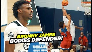 Bronny James DUNKS ON DEFENDER amp Then Goes CRAZY Sierra Canyon FIRST PreSeason Tournament [upl. by Erdda978]