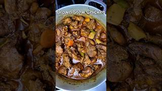 Authentic Jamaican Brown Stew Chicken Recipe easybrownstewchicken stewchicken healthyrecipes [upl. by Nylazor690]