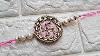 How to make rakhi at home easy and beautiful • Rakhi banane ka tarika • Rakhi making ideas at home [upl. by Town]