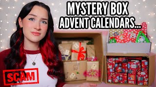 I Bought MYSTERY BOX ADVENT CALENDARS From Etsy [upl. by Craw]