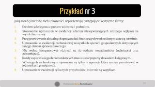 21 Zasady rachunkowości  przykład nr 3 [upl. by Purcell]