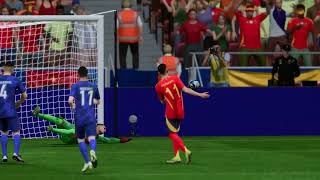 Serbie  Espagne My reactions and comments gameplay EA Sports FC 24 [upl. by Auoz]