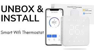 Smart Underfloor Wifi Hearting Thermostat Installation Meross [upl. by Peltz480]