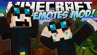 Minecraft  EMOTES MOD Become a Living Minecraft Emoji  Mod Showcase [upl. by Nennek]