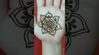 Simple flower style tattoo mehndi design for kidseasy mehndi tutorial 2024mehndi shortvideo [upl. by Akirdnahs]