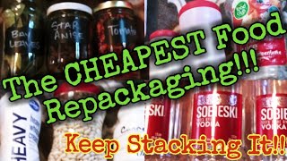 The CHEAPEST Food RepackagingReusable Food Containers Saved From TrashKeep Stacking it Dont Stop [upl. by Nivak]