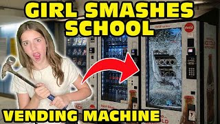 🤬Girl Temper Tantrum🤬 Breaks Schools Vending Machines To Steal Candy Original [upl. by Nabla974]