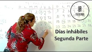 Días inhábiles Segunda Parte Cómo realizar cómputos para una demanda de amparo [upl. by Diamond202]