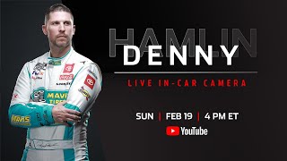 Live Denny Hamlins Daytona 500 InCar Camera presented by Toyota [upl. by Warfield]